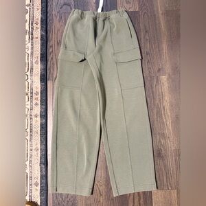 Lululemon soft stream Olive wide leg cargo